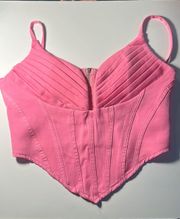 Corset Top Pink