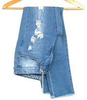 Gogo Jeans - Mid Rise Distressed Ankle Jeans