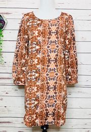 Long Sleeve Shift Dress Size Medium