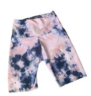 Onzie | tie dye pink and blue athletic shorts