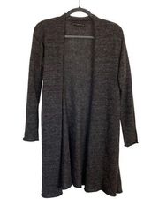 PERUVIAN CONNECTION Stratus Cardigan Alpaca Gray Size Medium