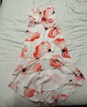 White and Pink floral dress SZ XS