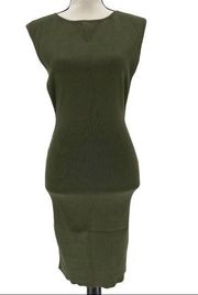 Hera Collection Sleeveless Knit Green Dress Size S