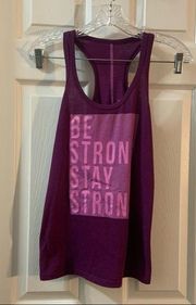 Danskin Now Pink/Purple Be Strong Stay Strong Active Tank XS