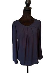 Pre loved Navy blue Papermoon blouse-size XS