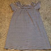 Black and White strip baby doll shirt Size Small