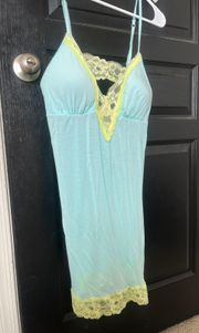 victoria’s secret blue and green dress