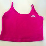 North Face crop top womens medium pink