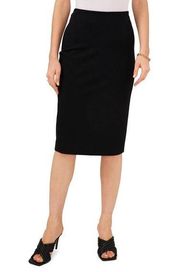 Vince Camuto Black High Waisted Knee Length Pencil Skirt Women's Large NWT
