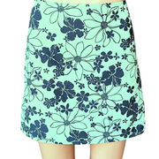 CARVE DESIGNS Green Floral Swimsuit Mini Swim Skirt ~ Women's Size SMALL