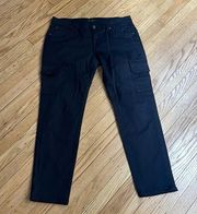 JAMES JEANS black twiggy cargo pants size 32