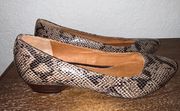 Indigo by Clarks Snakeskin Print Kitten Heel Shoes