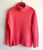 Coral Turtleneck Sweater Size Small