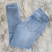 kensie distressed cropped skinny jeans size 2/26