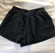 Small Black Flowy Short With Pockets 