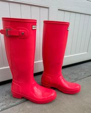 Hunter Coral Rain Boots