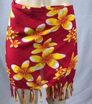 Zuliana 100% Rayon Floral Beach Skirt Size Small New With Tags