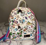 2018 RARE Tokidoki Denim Daze White Mini Backpack Vinyl Toy JAPAN Kawaii Cosplay