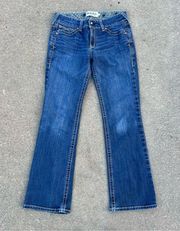 Ariat 31R whipstitch Boot Cut Stretch Jeans Ocean