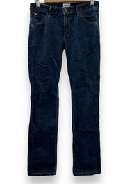 Hudson Carly Mid Rise Straight Leg Dark Wash Jeans Size 27