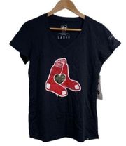 Red Sox shirt tee‎ foundation camo 100% cotton baseball womens NWT small