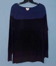 Club Monaco Cashmere ColorBlock Crew Neck Sweater Size Medium