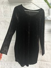 Velvet Long Sleeve Dress