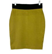 BCBGMaxazria Women's Pull-On Stretch Elastic Waist Pencil Skirt Green Size Small