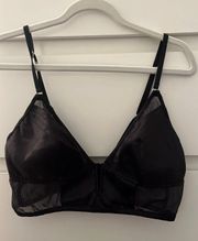 black tank (bra) top