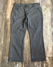 DG2 by Diane Gilman pinstripe jeans plus size 20W