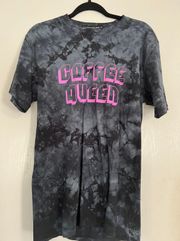 Coffee Queen Tie Dye Top