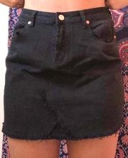 Black Demin Skirt