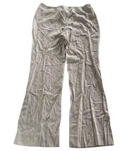 Hugo Boss Pants Womens 10 Cream Tumasi Pantalon Side Zip Bootcut Wool Blend