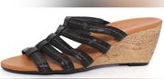 Pasadena Strappy Leather Wedge Sandals