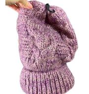 Express Womens knit beanie hat new berry pink-purple