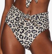 Beach Riot  Dallas Emma Leopard Print High Rise Swim Bottoms. Size Medium. NWT