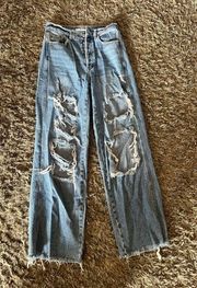 baggy wide leg jeans