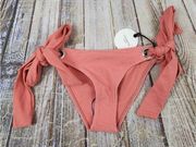 Tularosa Bikini Swimsuit Bottom Orange Tie Strings XS NWT