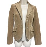 Brand Blazer Corduroy jacket camel tan  neutral chic women size 4