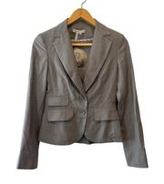 BCBGeneration Grey Tailored 3-Pocket Office Blazer Jacket Size 2