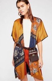 Free people boho cape beach cover up