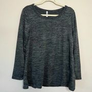 Forgotten Grace Grey Casual Shirt Long Sleeve‎ Top Tunic New Medium M Pullover