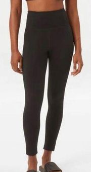 #4008 Black Compressive High-Rise Athletic Leggings Size L