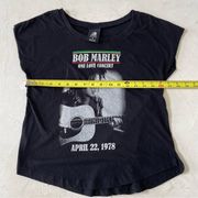 Bob Marley Shirt One Love Concert 1978 Black Size M Zion Rootswear