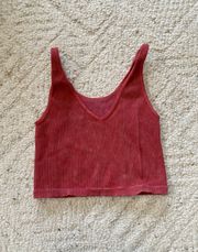 Ribbed Crop Tank Top