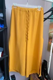 Yellow Slit Pants