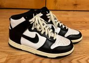 Nike Black White Vintage High Dunks