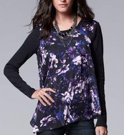 Wang Asymmetrical Floral Blouse