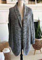 Bobbie Brooks Gray Cardigan Knit Sweater, 3X