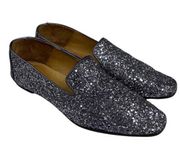 Women's Bettey Mulle Silver Glitter/Sequined Leather Loafers-7